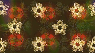 Kar taneleri kahverengi, gri ve yeşil renklerde izole edilmiş. Kar Tanesi Simgesi. Raster illüstrasyonu. Raster illüstrasyonu.