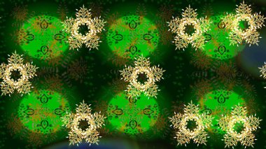 Kar tanesi süs desen. Snowflakes desen. Kar taneleri arka plan. Arka plan üzerinde izole soyut kar taneleri ile düz tasarım. Raster illüstrasyon.