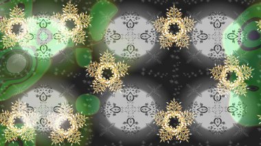 Çiçek desenli çizim. Raster illüstrasyonu. Asya tekstil tarzında. Gri renkli çiçekler. Raster illüstrasyonu.