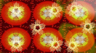 Renkli Yaz Temalı Kusursuz Arkaplan. Güzel kumaş deseni. Düz Çiçek Elementleri Tasarımı. Raster illüstrasyonunda trendsiz çiçek deseni.