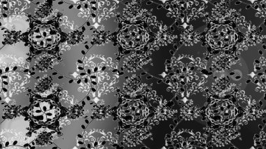 Manzaralı çiçek deseni. Çiçek kompozisyonu, el boyası, hassas şablon. Üst manzara, yumuşak gri, siyah ve nötr renk tarzı. Sevgililer günü ve tebrik kartı konsepti için şık bir davet.