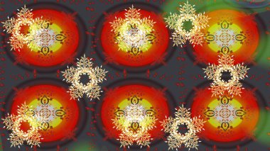 Yeni yıl dekoratif kar taneleri arka plan. Kışın kar karalamalar pul. El Noel Raster çizilen illüstrasyon.