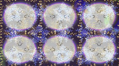 Kış kar taneleri, raster arka plan. Yüzey için tekrarlanan doku, ambalaj kağıdı, nötr, gri ve menekşe renkleri üzerine kar tanesi.