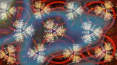 Düz Çiçek Elementleri Tasarımı. Sevimli çiçek raster deseni. Renkli çiçekler. Renkli Bahar Teması çizim şablonu.