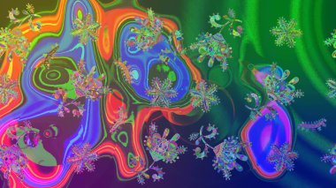 Düz dizayn. Sembol kışı, donmuş, Noel, yeni yıl tatili. Kar Tanesi Mozaik ikonu. Siluet kar tanesi işareti izole edilmiş yeşil, mavi ve mor renkler. Raster skeci. Grafiksel element dekorasyonu.