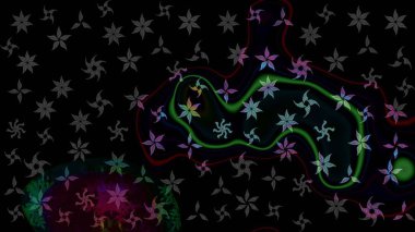 Kar tanesi arka plan. Raster Noel renkli arka plan ile düşen kar tanesi. Raster illüstrasyon.