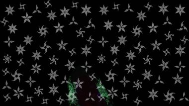 Nazikçe, güzel çiçek arkaplanı. Çiçekli karalama şeklinde Raster çiçek deseni. Siyah renkte çiçekler.