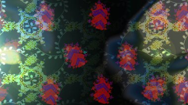 Elle çizilmiş kartanesi karalaması. Yılbaşı kış tasarımı için renkli kar taneleri. Raster illüstrasyonu.