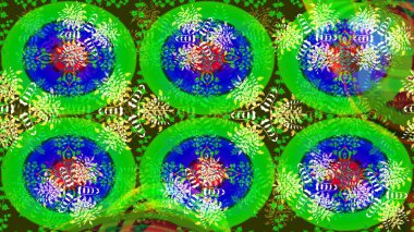 Tropik çiçek desenleri. Renkli çiçekler. Raster illüstrasyonu.