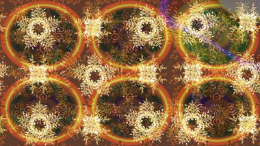 Raster kahverengi kar tanelerinden izole edilmiş. Güzel bir kış süsü. Kar taneleri koleksiyonu. Raster illüstrasyonu.