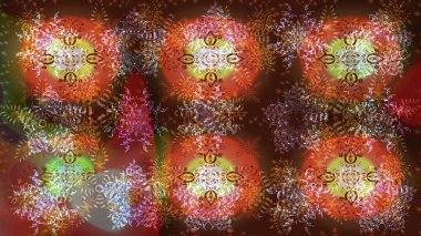 Kar taneleri tasarımı. Son moda kar taneleri ve elementler onun kartlarını gösteriyor. Retro stil dokusu, şablon kış elementleri. Modern tasarım posteri, kapak, kart tasarımı kahverengi, turuncu ve nötr renkler.