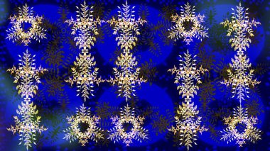 Retro tarzı, kış elementleri. Kar taneleri tasarımı. Son moda kar taneleri ve elementler onun kartlarını gösteriyor. Modern soyut tasarım posteri, kapak, mavi, gri ve kahverengi renkli kart tasarımı.