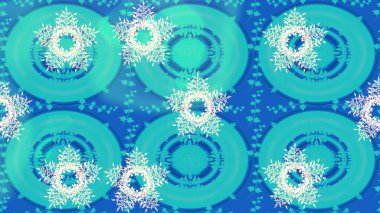 Mavi, nötr ve bej renkli siluet. Noel tasarımı için. Raster illüstrasyonu. Kar tanesi kışı mavi, nötr ve bej renklerde izole edilir. Kutlamanın sembolü. Yeni yıl işareti.