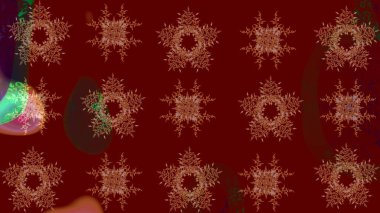 Raster kar taneleri deseni. Renkli arka planda güzel kar taneleri. Raster illüstrasyonu.