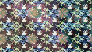 Kar tanesi süs desen. Snowflakes desen. Kar taneleri arka plan. Arka plan üzerinde izole soyut kar taneleri ile düz tasarım. Raster illüstrasyon.