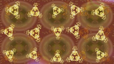 Kar taneleri koleksiyonu. Güzel bir kış süsü. Raster illüstrasyonu. Raster kahverengi, sarı ve bej kar tanelerinden izole edilmiş..