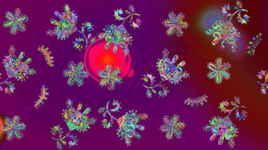 Noel doodle desen kar taneleri, raster arka plan ile. Raster illüstrasyon.