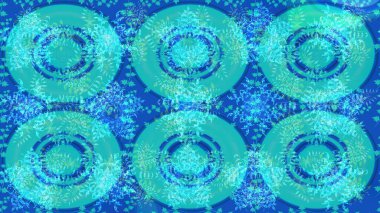 Çiçekli güzel suluboya desen. Raster illüstrasyonu. Mavi renklerde.