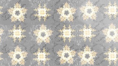 Retro stil dokusu, şablon kış elementleri. Kar taneleri tasarımı. Son moda kar taneleri ve elementler onun kartlarını gösteriyor. Modern tasarım posteri, kapak, kart tasarımı gri, nötr ve bej renkli.