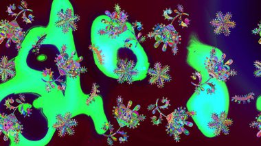 Çiçekli yaz çiçekleri. Küçük çiçekte güzel bir desen. Küçük renkli çiçekler. Moda baskıları için zarif bir şablon. Motley illüstrasyonu. Çizim.