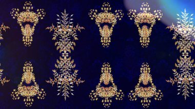 Moda baskısı, albüm, ambalaj kağıdı ve duvar kağıdı için zarif dekoratif süslemeler. Küçük çiçekli basit bir çiçek çizimi. Siyah, gri ve mavi renkli şirin çiçekler. Raster illüstrasyonu.