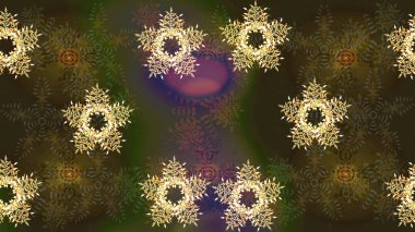 Xmas Frost kar taneleri izole edilmiş siluet sembolü. Meteoroloji buz koleksiyonu. Kış kahverengisi, gri ve yeşil noel kar düz kristal elementi. Raster tasarımı. Kar Tanesi raster arkaplanı.