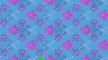 Suluboya çiçekli çiçek deseni. Raster illüstrasyonu. Mavi renkte güzel tekstil.