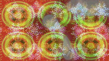 Raster illüstrasyonundaki çiçek desenli çizim. Kahverengi renkte çiçekler.