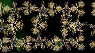 Basit bir kar tanesi. Siyah ve kahverengi renkler üzerine illüstrasyon. Soyut duvar kâğıdı, ambalaj dekorasyonu. Kışın sembolü, mutlu noeller, mutlu yeni yıl kutlaması Raster illüstrasyonu..