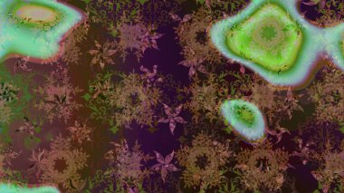 Sabıka fotoğraflarında, bebek kıyafetlerinde, duvar kâğıtlarında, paket kutularında falan kullanılabilir. Raster. Zarif, parlak ve eskiz kahverengi ve yeşil çiçek desenli tasarım.