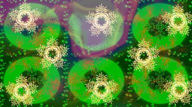 Çiçekli karalama şeklinde Raster çiçek deseni. Yeşil renkli çiçekler. Nazikçe, güzel çiçek arkaplanı..