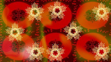 Raster illüstrasyonu. Renkli arka planda güzel kar taneleri. Düz dizayn. Kar Tanesi simgesi, izole.