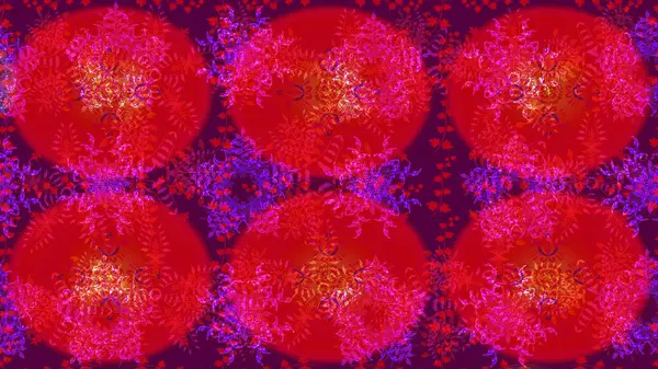 Suluboya çiçekli çiçek deseni. Kırmızı ve mor renkte güzel bir tekstil. Raster illüstrasyonu.