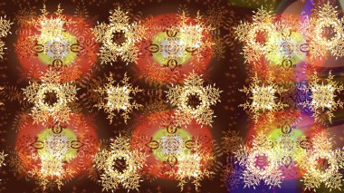 Raster Noel renkli arka plan ile düşen kar tanesi. Kar taneleri Raster resim. Dekorasyon kış kar simgeler.