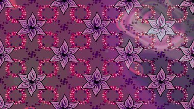 Arabesk ve çiçek öğeleri ile oryantal raster desen. Geleneksel klasik süs. Arabesk ile Vintage desen.