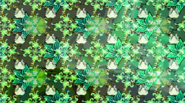 Süslü kumaş deseni. Raster deseni. Çiçekli çiçek deseni, suluboya..