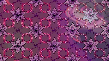 Arabesk ve çiçek öğeleri ile oryantal raster desen. Geleneksel klasik süs. Arabesk ile Vintage desen.