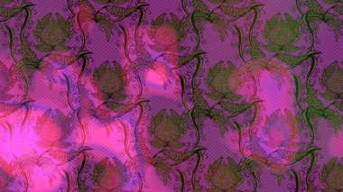 Arabesk ve çiçek öğeleri ile oryantal raster desen. Geleneksel klasik süs. Arabesk ile Vintage desen.