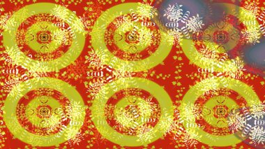 Sarı renkli şirin çiçek desenleri. Raster Modaya uygun kumaş deseni. Renkli Bahar Teması eskiz kalıbı. Düz Çiçek Elementleri Tasarımı.