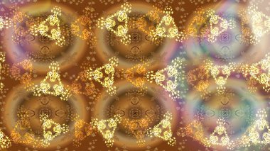 Soyut mandala veya kaprisli kar tanesi içini kaplamak sanat çizmek. Renkli arka plan üzerinde izole sevimli kar taneleri. Raster illüstrasyon.