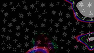 Raster illüstrasyonu. Grafiksel element dekorasyonu. Sembol kışı, donmuş, Noel, yeni yıl tatili. Kar Tanesi Mozaik ikonu. Düz dizayn. Siyah ve gri siluet kar taneciği işareti.