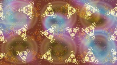 Kahverengi üzerine çiçekler. Eskiz arkaplan modeli. Suluboya, elle çizilmiş. Raster stoku.