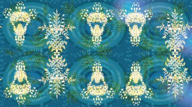 Bahar çiçekleriyle güzel bir çiçek deseni çizmişsin. Güzel kumaş deseni. Raster illüstrasyonu.