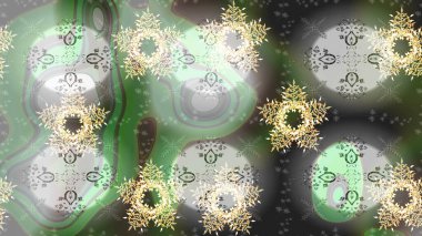 Kar tanesi gri, yeşil ve nötr renklerde izole edilmiş. Kar Tanesi Simgesi. Raster illüstrasyonu. Raster illüstrasyonu.