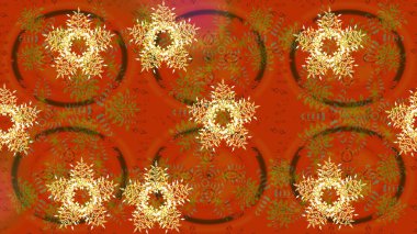 Elle çizilmiş sonbahar çiçeği deseni. Renkli turuncu çizim kalıbı. Doodle tarzı. Tekstil ve kapak tasarımı için mükemmel. Turuncu renkte çiçekler.