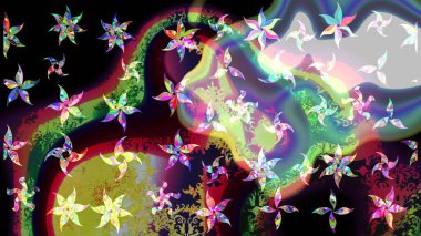 Meteoroloji buz koleksiyonu. Kış siyahı ve nötr noel kar kristal elementi. Raster illüstrasyonu. Kar tanesi raster arka planı. Xmas don kar taneleri izole edilmiş siluet sembolü.