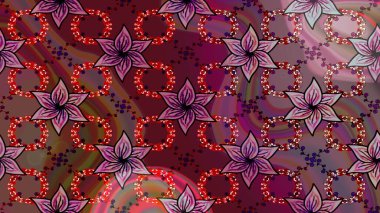 Şirin soyut kar taneleri kahverengi ve mor renkte raster tasarımı. Düz kar karalama ikonları, yılbaşı afişi için kar taneleri silueti, kartlar. Yeni yıl kar tanesi.