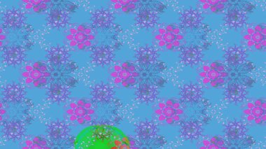 Kar tanesi süs desen. Snowflakes desen. Kar taneleri arka plan. Arka plan üzerinde izole soyut kar taneleri ile düz tasarım. Raster illüstrasyon.