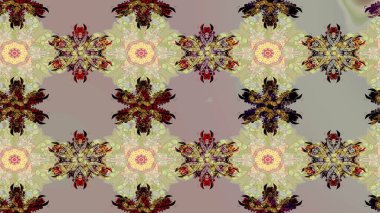 Gri ve nötr renkte çiçekler. Sevimli çiçek raster deseni. Renkli Bahar Teması eskiz kalıbı. Düz Çiçek Elementleri Tasarımı.