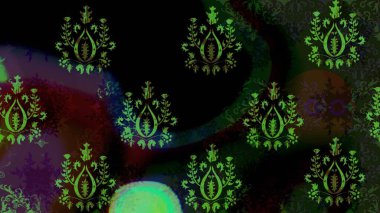 Kar tanesi süs desen. Snowflakes desen. Kar taneleri arka plan. Arka plan üzerinde izole soyut kar taneleri ile düz tasarım. Raster illüstrasyon.